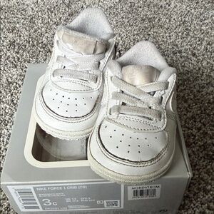 Nike Forcé 1 crib white size 3c